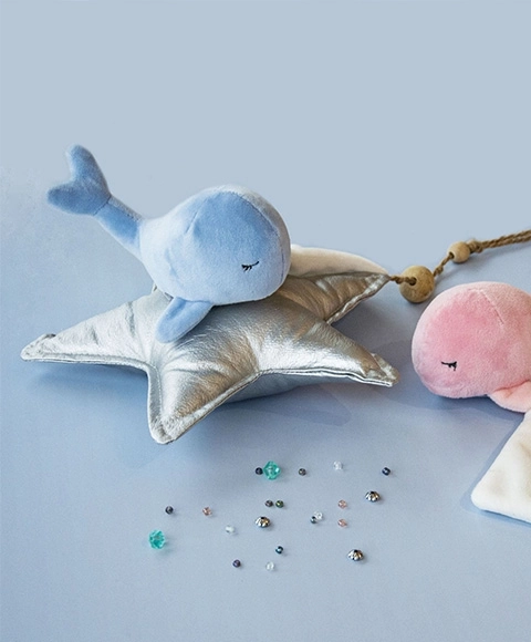 Soft Blue Whale Plush Toy