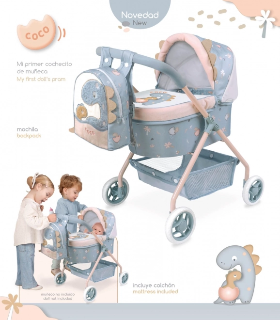 Coco Doll Stroller With Backpack