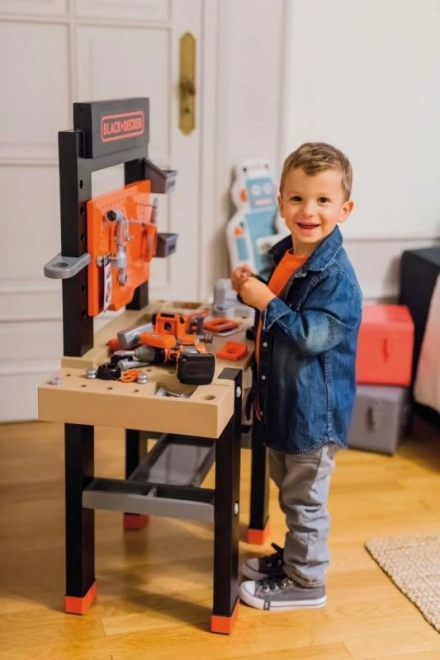 Realistic Smoby Black & Decker Workbench with Accessories