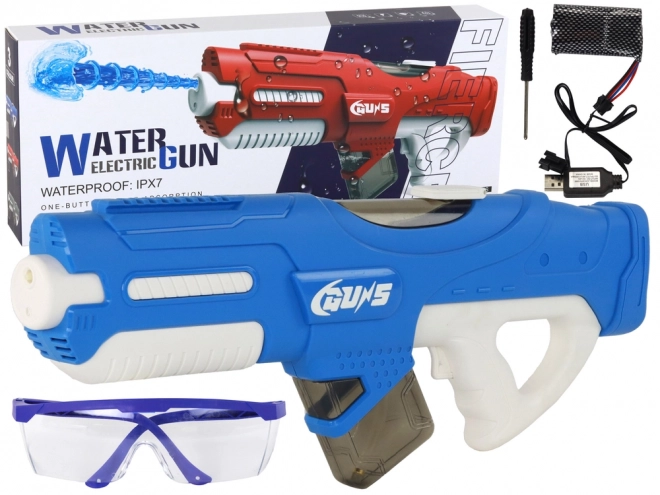 Large Blue Water Gun with Goggles