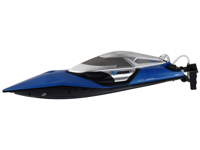 R/C Speed Boat with Lights 30 km/h Blue