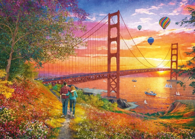 Golden Gate Bridge Walk Jigsaw Puzzle 2000 Pieces