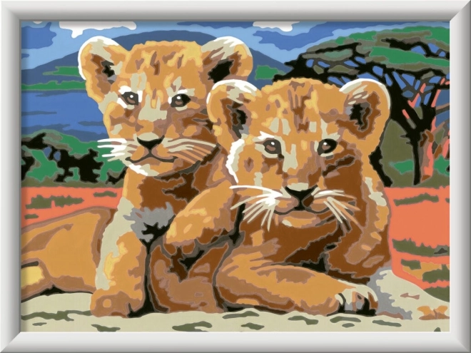 Children's Painting Set CreArt Little Lion Cubs