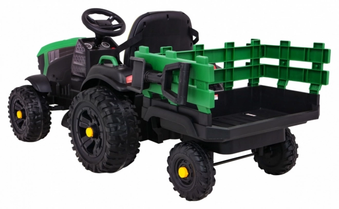 Titanium Tractor with Green Trailer