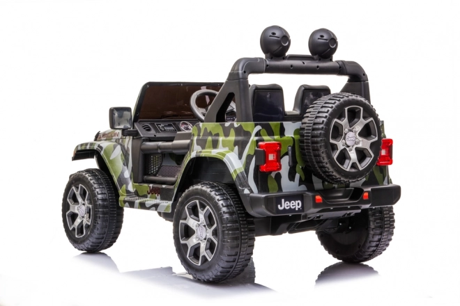 Electric Ride-On Jeep Wrangler Rubicon Camouflage