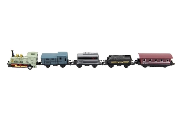 Train Set with Locomotive and Carriages