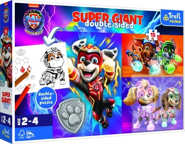 Paw Patrol Amazing Team Double-Sided Giant Puzzle 15 Pieces