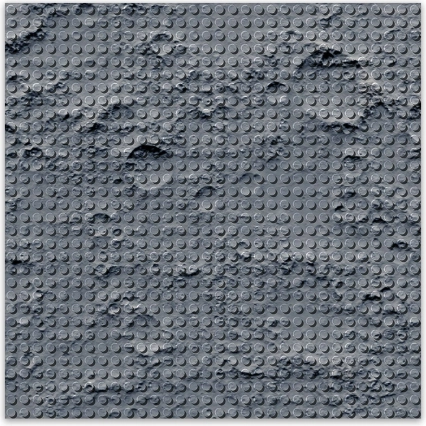 Designová stavební podložka Měsíční krajina 25,5 x 25,5 cm