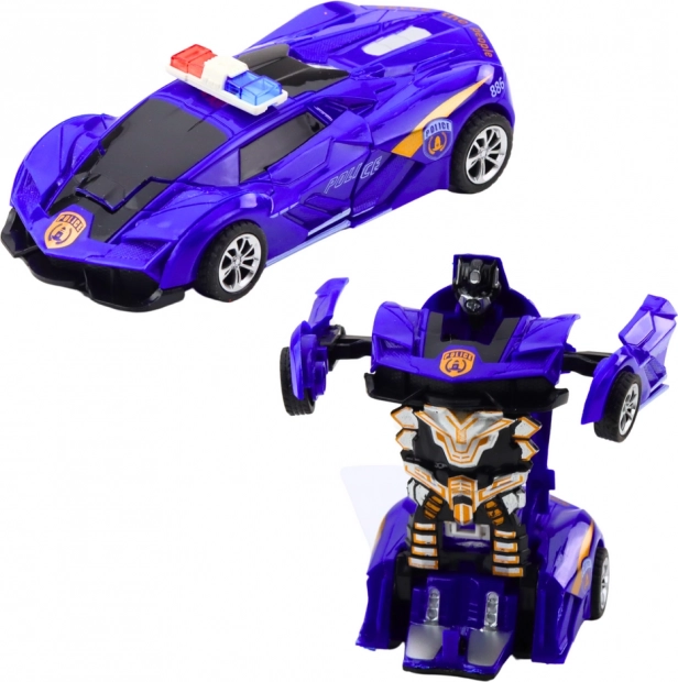 Auto Robot 2-in-1 Sports Police Car
