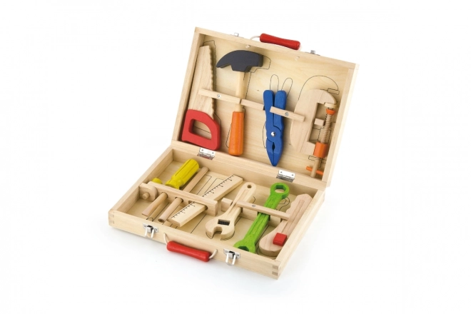 Wooden Tool Set with Case