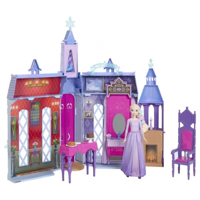 Frozen royal castle of Arendelle with Elsa doll