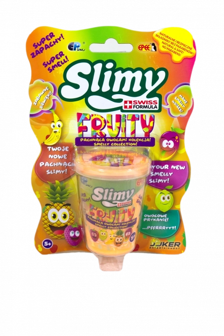 Fruit-Colored Slime in Plastic Box