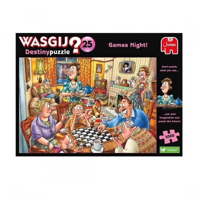 Wasgij Game Night Puzzle 1000 Pieces