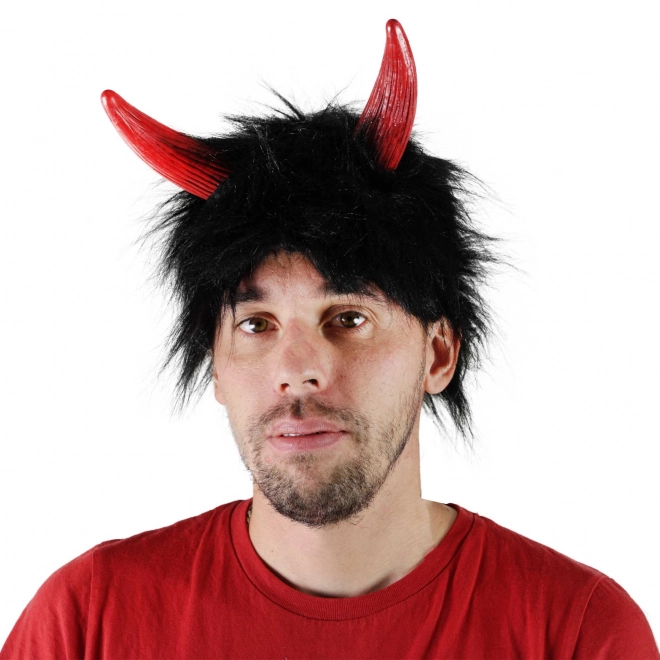 Devil Wig with Horns