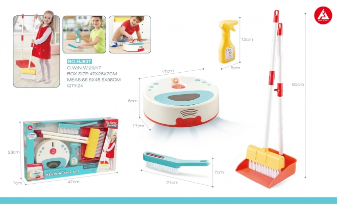 Interactive Cleaning Set with Vacuum