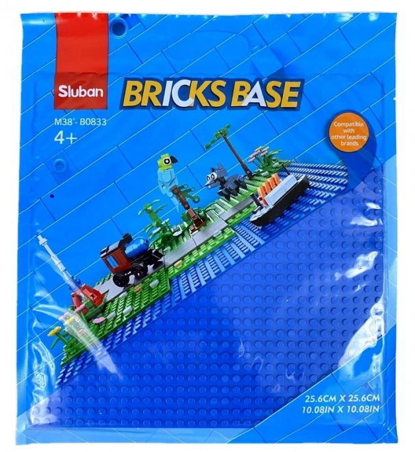 Blue Building Baseplate 32x32 by Sluban