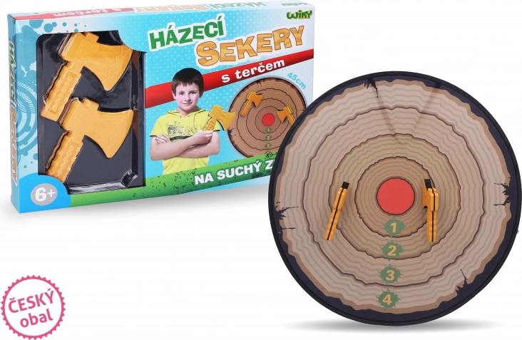 Asce da lancio per bambini con bersaglio da 45 cm
