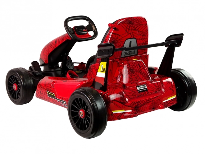 Red Lacquered Gokart Battery-Powered Spider