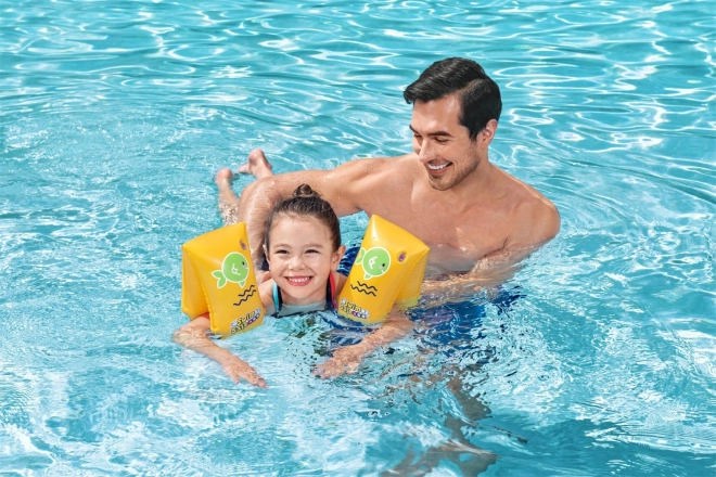 Inflatable Swimming Armbands Yellow