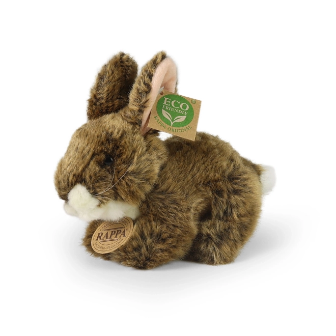 Brown Plush Lying Rabbit 17 cm Eco-friendly