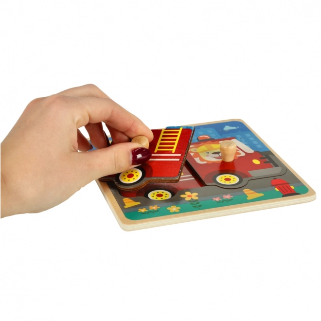 Firefighter Wooden Puzzle Sorter Toy