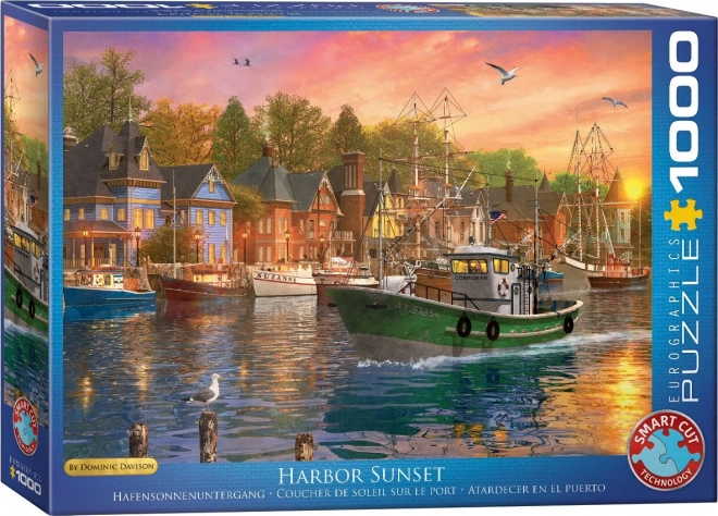 Sunset at the Harbor Puzzle 1000 Pieces