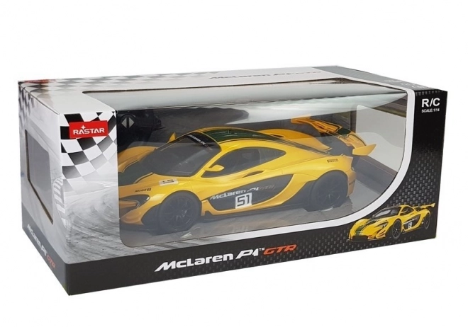 Remote Control Yellow McLaren P1 GTR Toy Car