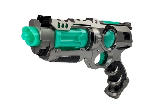 Laser Gun Lightsaber Disk Launcher Set