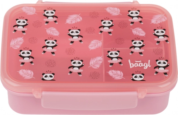 Baagl box per snack con scomparti Panda