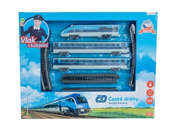 Czech Railways Train Set with Tracks 23 Pieces