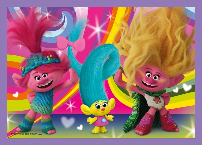 Trefl Trolls Puzzle Colorful Adventure 4-in-1 Set