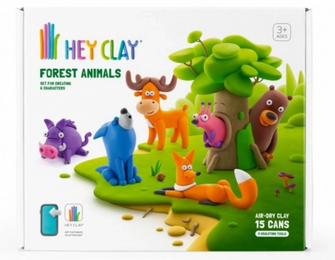 Hey Clay Forest Animals Modeling Clay Set