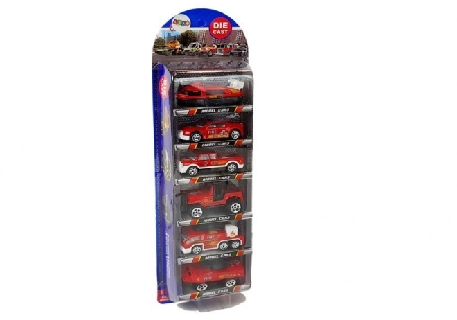 Fire Department Vehicle Set 6-Pack