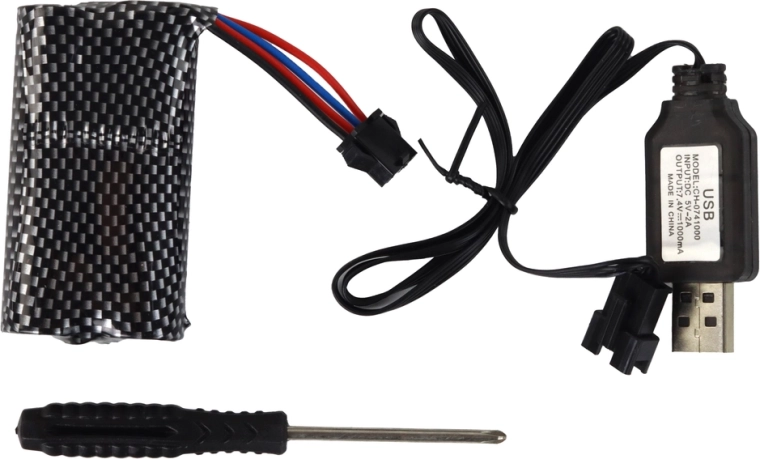 Batterie rechargeable 7,4 V et remplissage facile