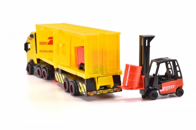 City Transport Truck with Trailer DHL 35 cm