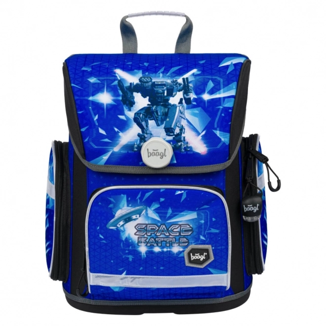 Baagl School Backpack Ergo Space Battle