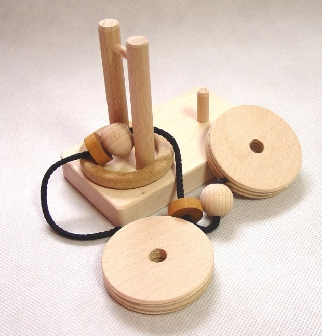 Wooden Puzzle Spindle