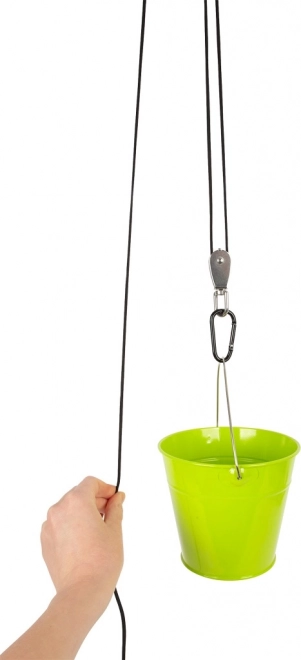 Small Foot Pulley with Bucket