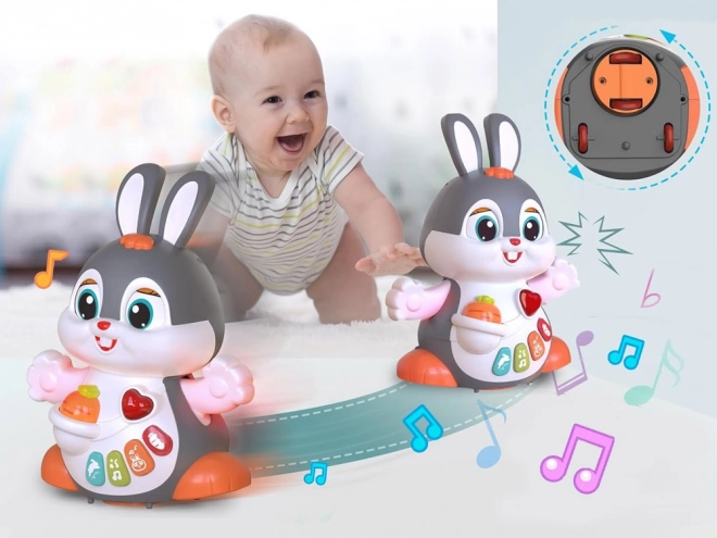 Interactive Dancing Bunny Toy for Crawl Learning