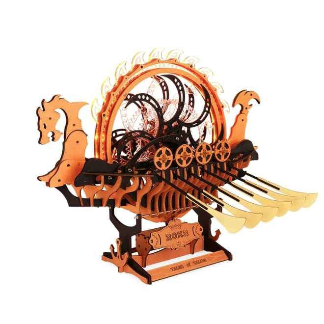 Robotic 3D Wooden Viking Dragon Ship