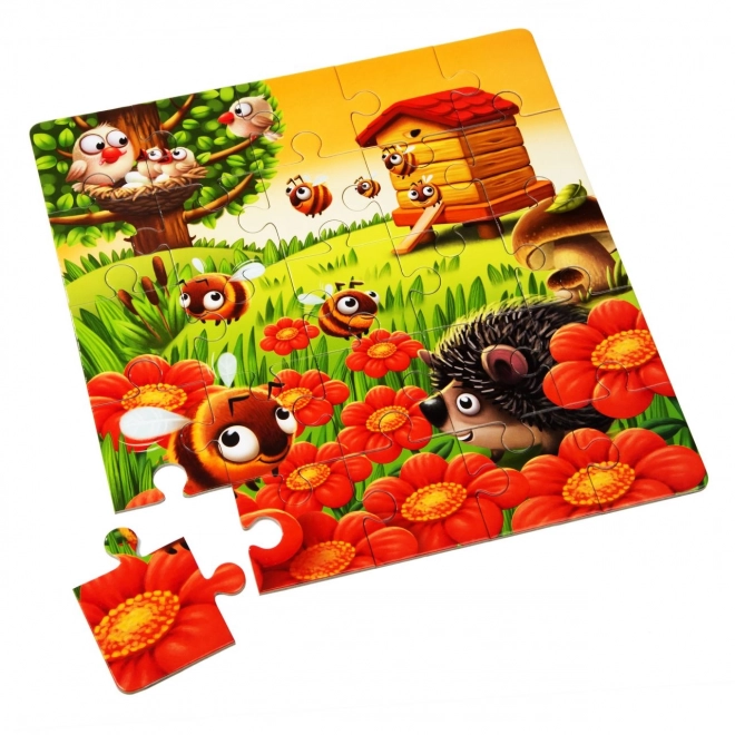 Puzzlika Favorite Animals 3 in 1 Puzzle Set