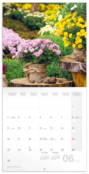 Notique Garden Wall Calendar 2025