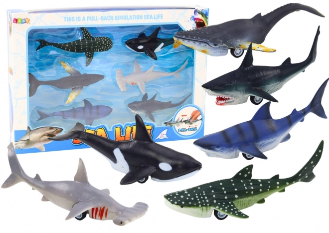 Friction-Powered Marine Animal Vehicle Toys