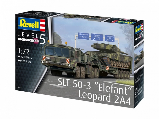 Plastic Model SLT 50-3 Elefant and Leopard 2A4 Tank