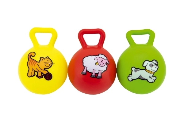 Rattle Ball My First Animals 10cm Rubber