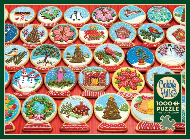 Cobble Hill Christmas Cookie Snow Globe Puzzle 1000 Pieces