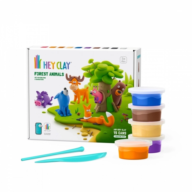 Hey Clay Forest Animals Modeling Clay Set