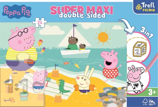 Peppa Pig Double-Sided Maxi Puzzle