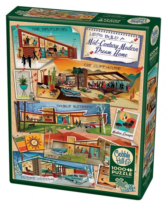 Cobble Hill Modern Mid-Century Dream House Puzzle 1000 Pieces