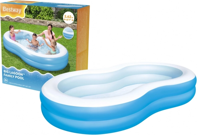 Nafukovací rodinný bazén BESTWAY 262 × 157 × 46 cm